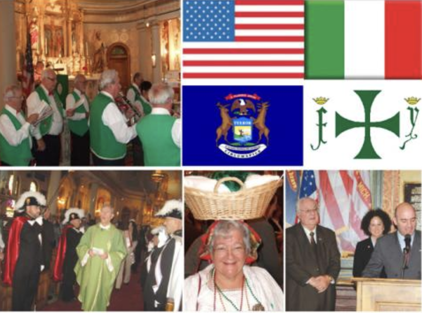 collage of images from Columbus Day celebrations